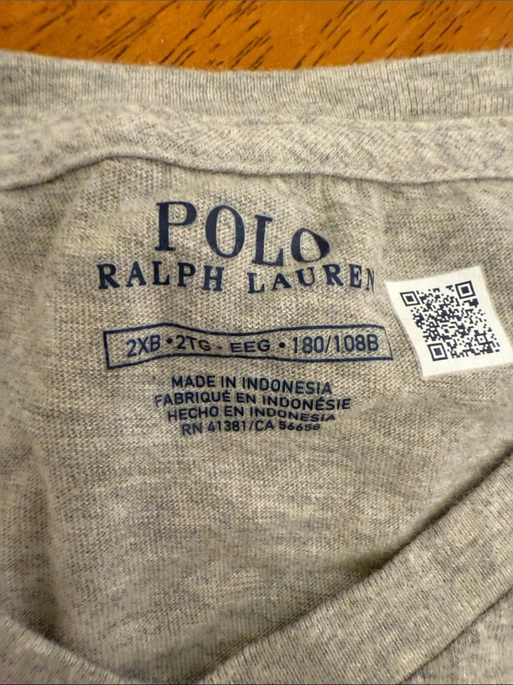 Polo by Ralph Lauren Light Heather Gray Short-Sleeve Crew Tee xxl